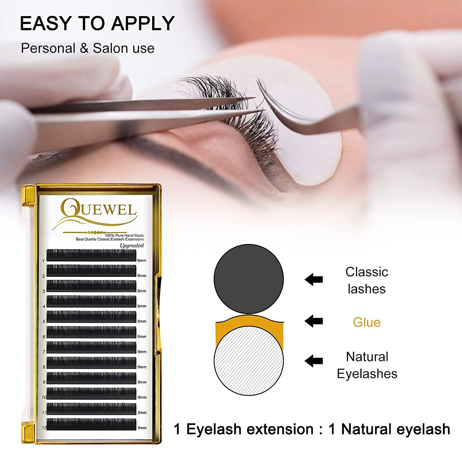 0.05mm Classic Lash Extensions JH series | Quewel®