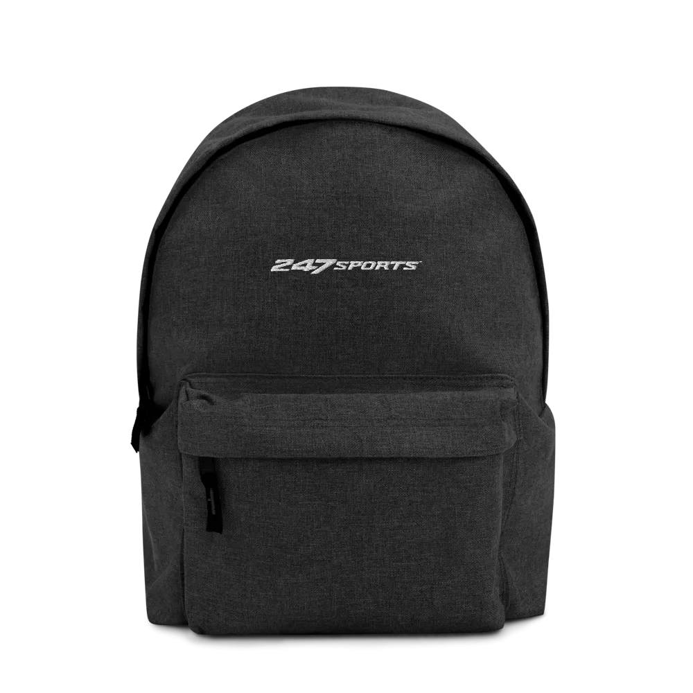 247 Sports White Logo Embroidered Backpack