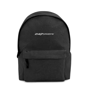 247 Sports White Logo Embroidered Backpack