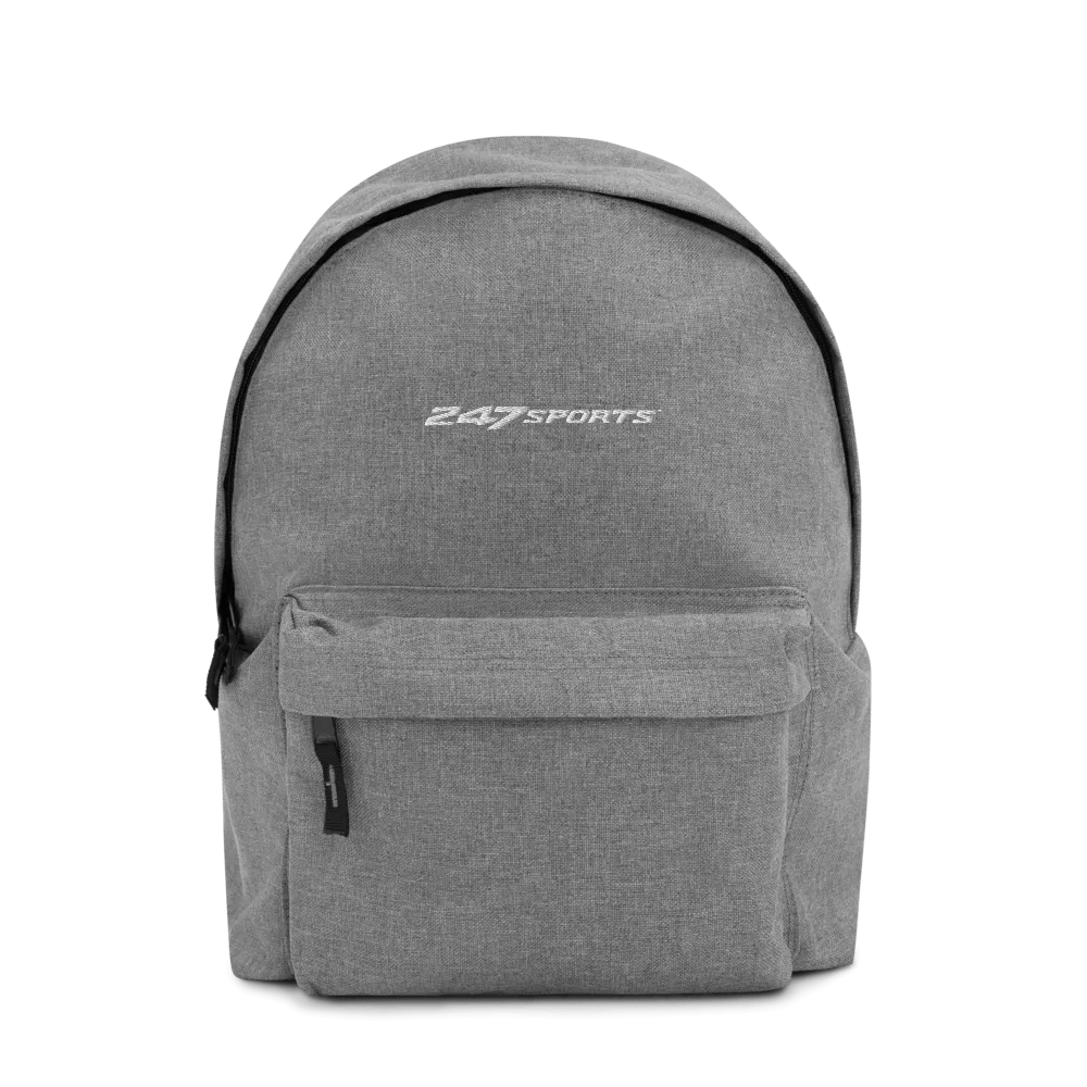 247 Sports White Logo Embroidered Backpack