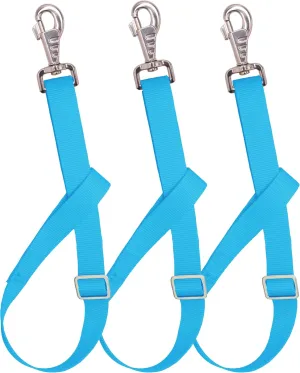 Adjustable Nylon Bucket Strap 3 Pack- for Hay Nets, Water Buckets, Hanging Strap,Horse Outdoor Feeders,Heavy Duty Horse Water Feed, 30" (Hurricane Blue)