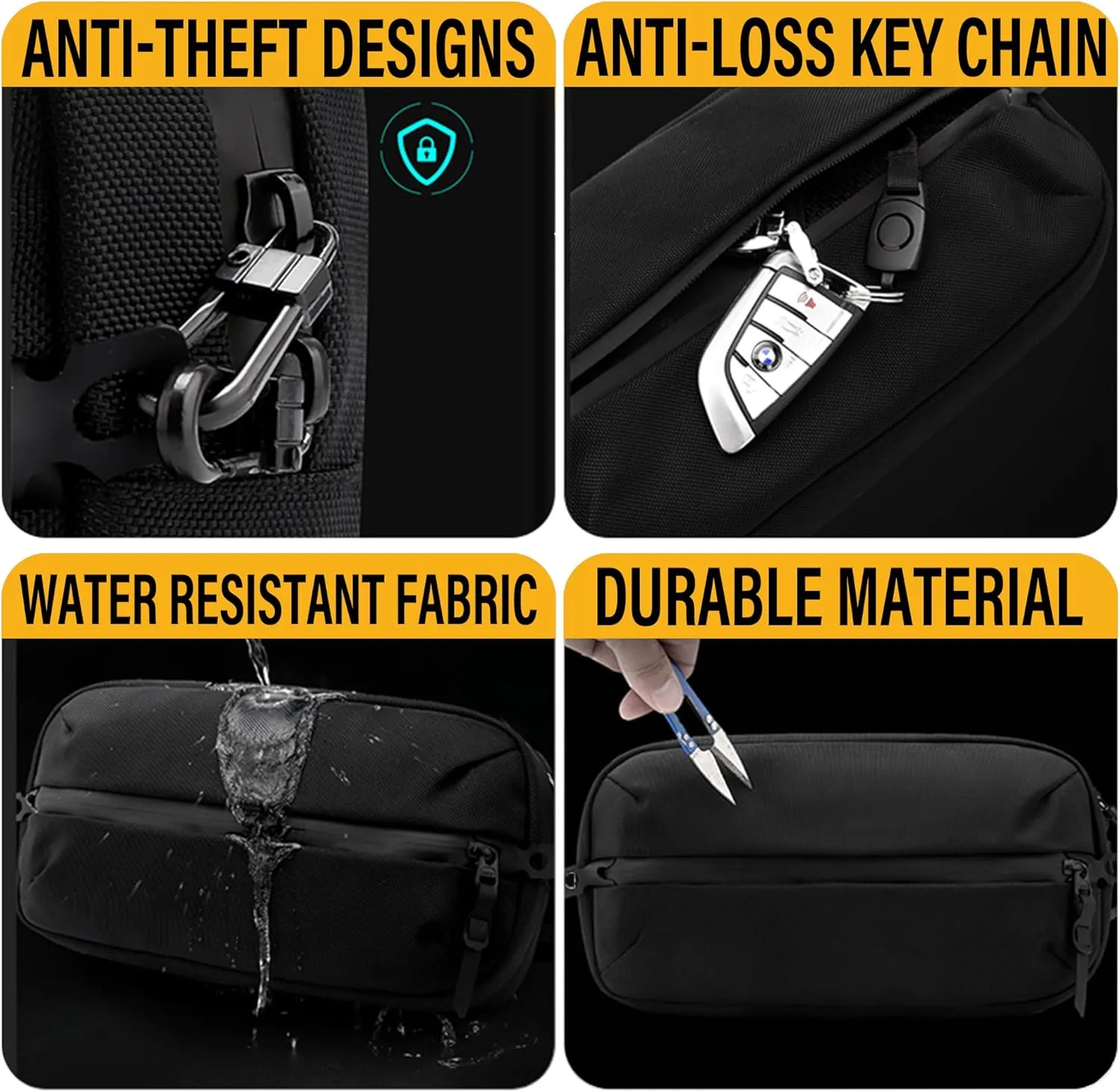 Adjustable Sling Bag for Men Women with Anti-theft Zipper,Multipurpose Crossbody Bags Chest Waist Belt,Water Resistant Fanny Pack Shoulder Hip Pack for Travel,Cycling,Work, Sport,Camo Green