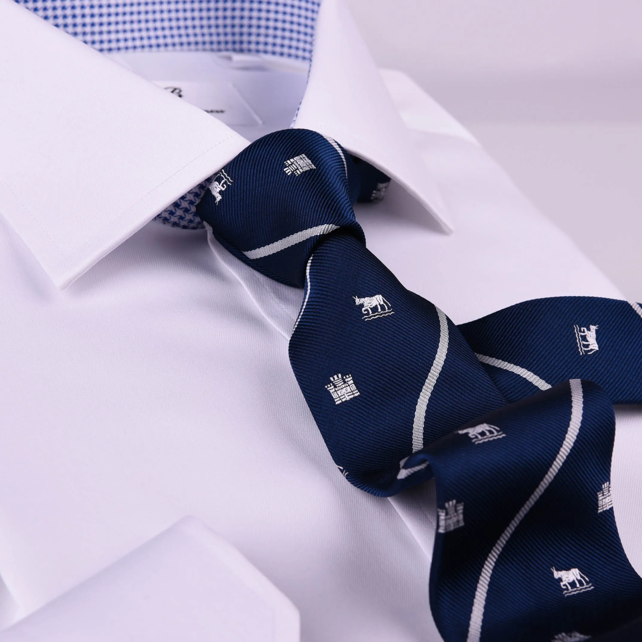 Blue Castle & Horse 3" Novelty Necktie Business Formal Elegance Smart Ego Man