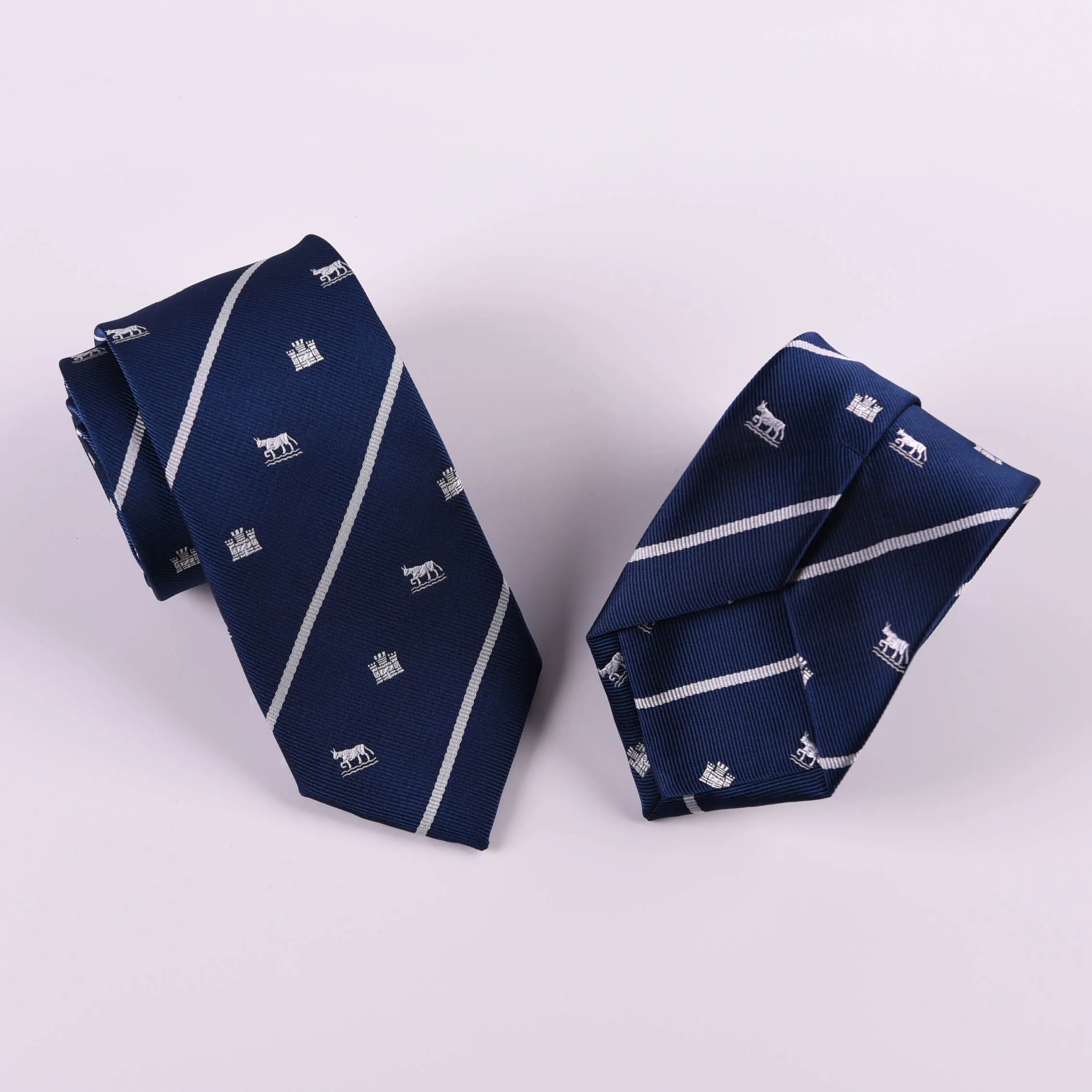 Blue Castle & Horse 3" Novelty Necktie Business Formal Elegance Smart Ego Man