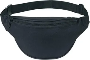 BuyAgain Fanny Pack, Unisex 2 Zipper Quick Release Buckle Travel Sport Running Waist Fanny Pack For Women Men