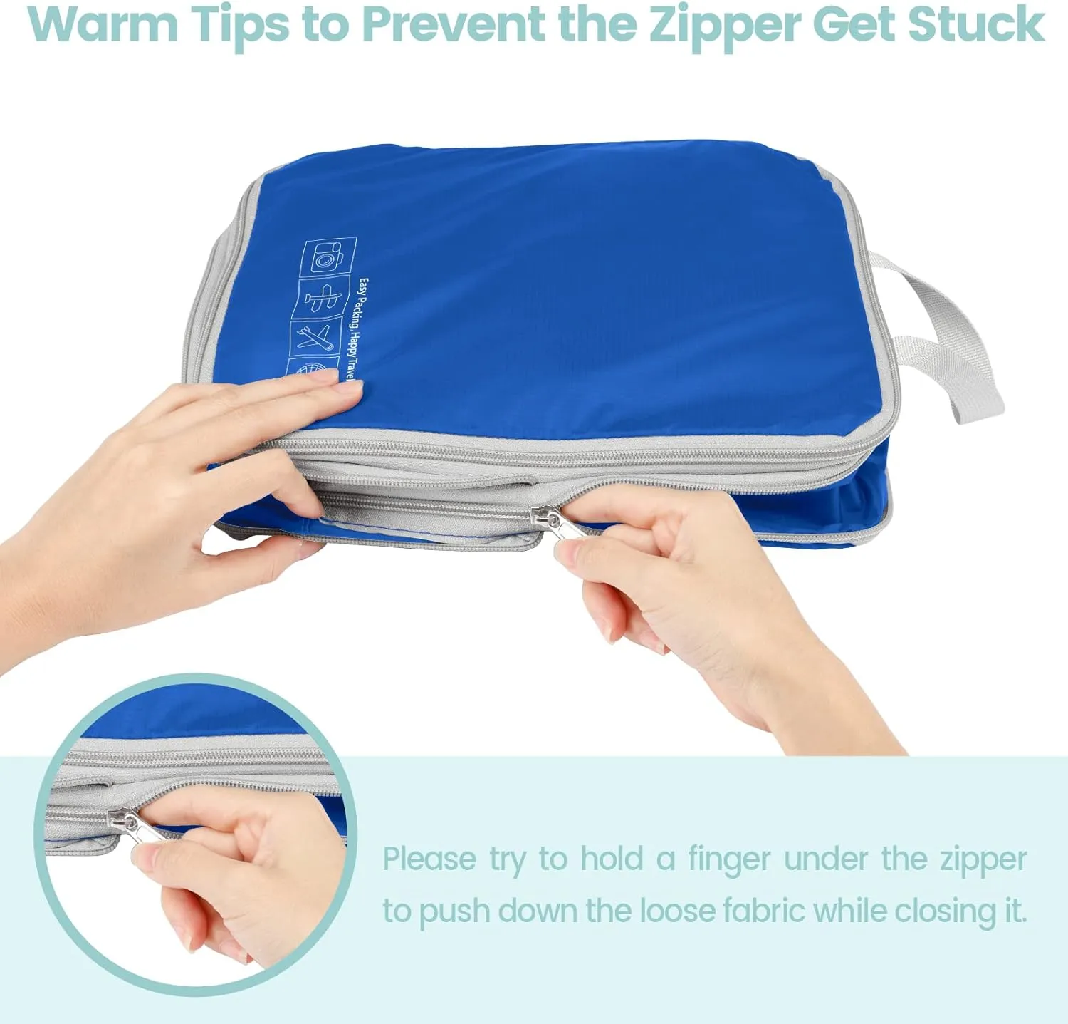 Cambond Compression Packing Cubes for Travel Women - Travel Bags Luggage Organizers Travel Essentials Compression Cubes for Travel Carry on Suitcases