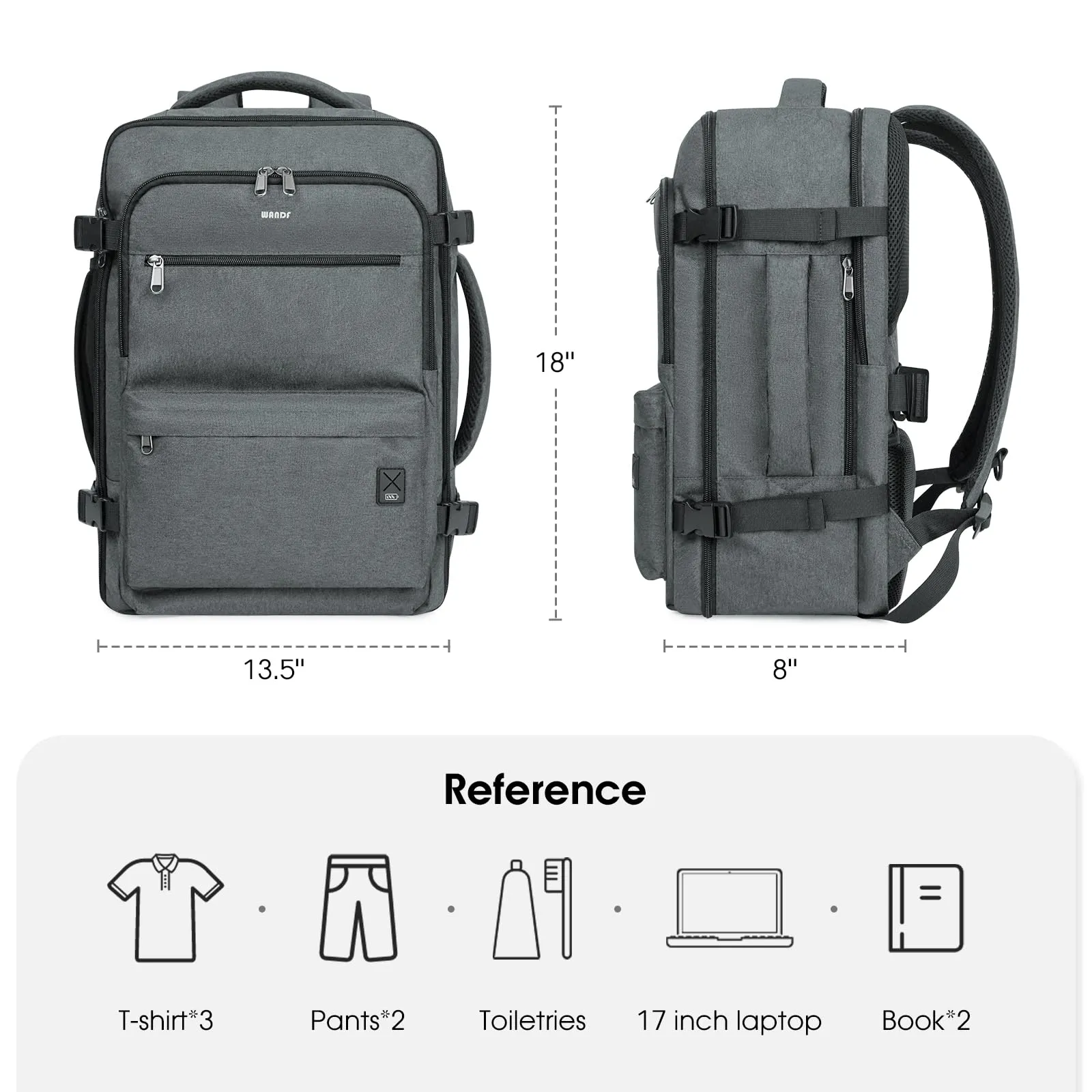 Carry On Laptop Backpack 17 Inch