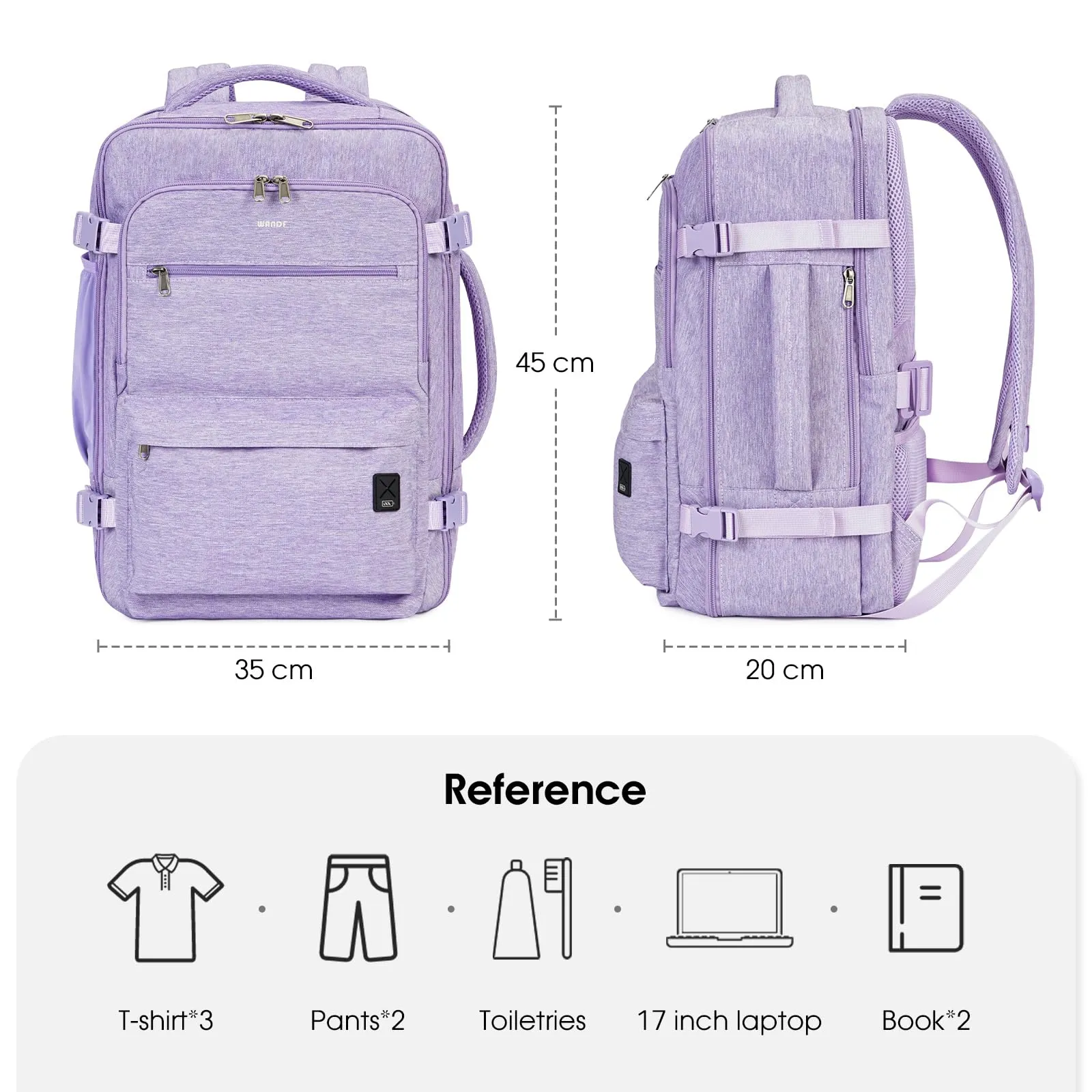 Carry On Laptop Backpack 17 Inch