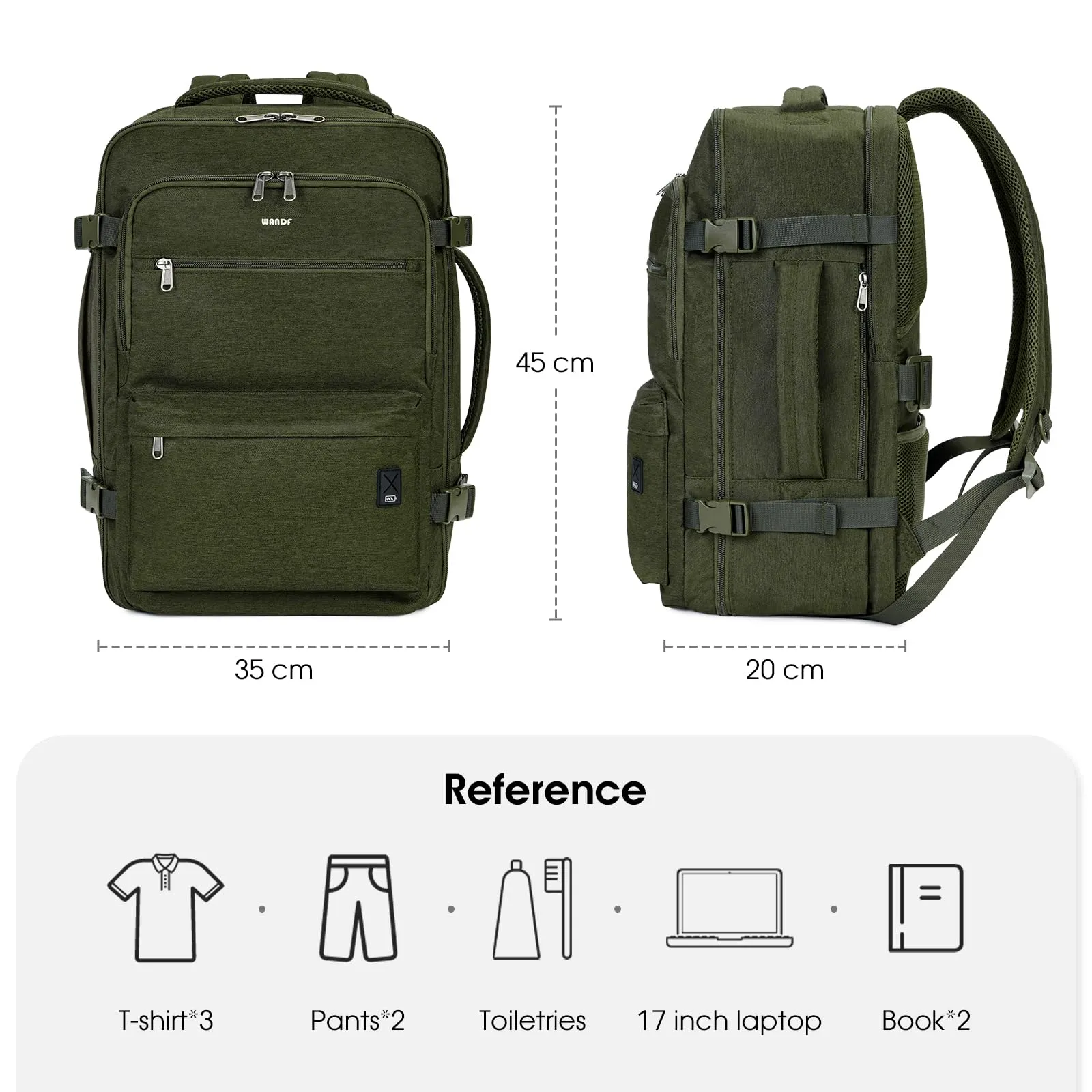 Carry On Laptop Backpack 17 Inch