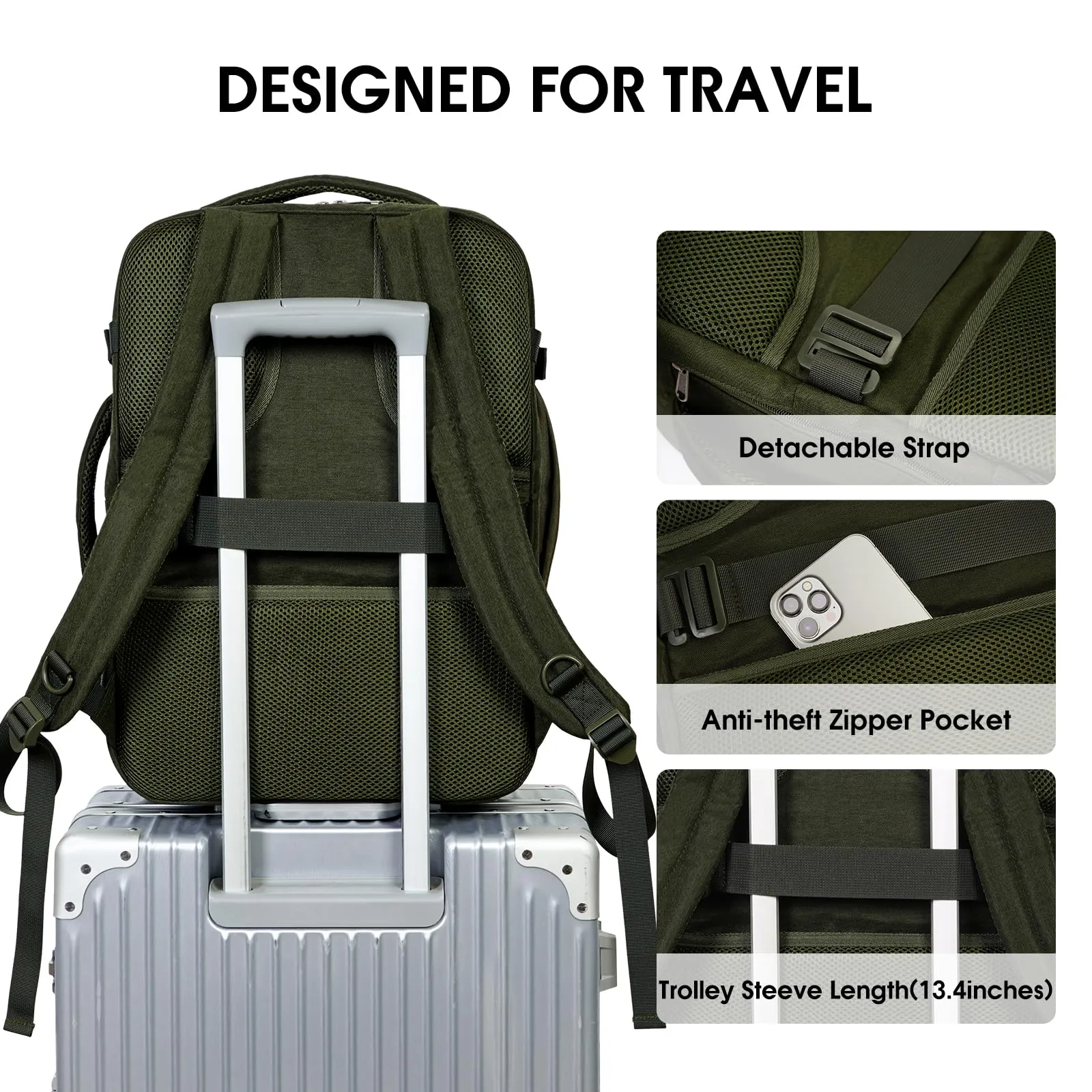Carry On Laptop Backpack 17 Inch