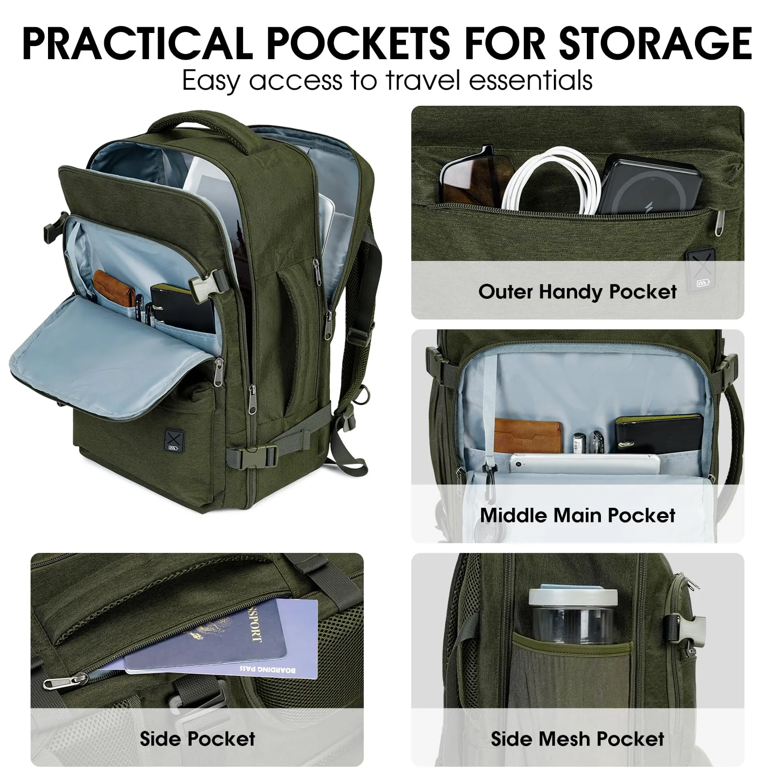 Carry On Laptop Backpack 17 Inch