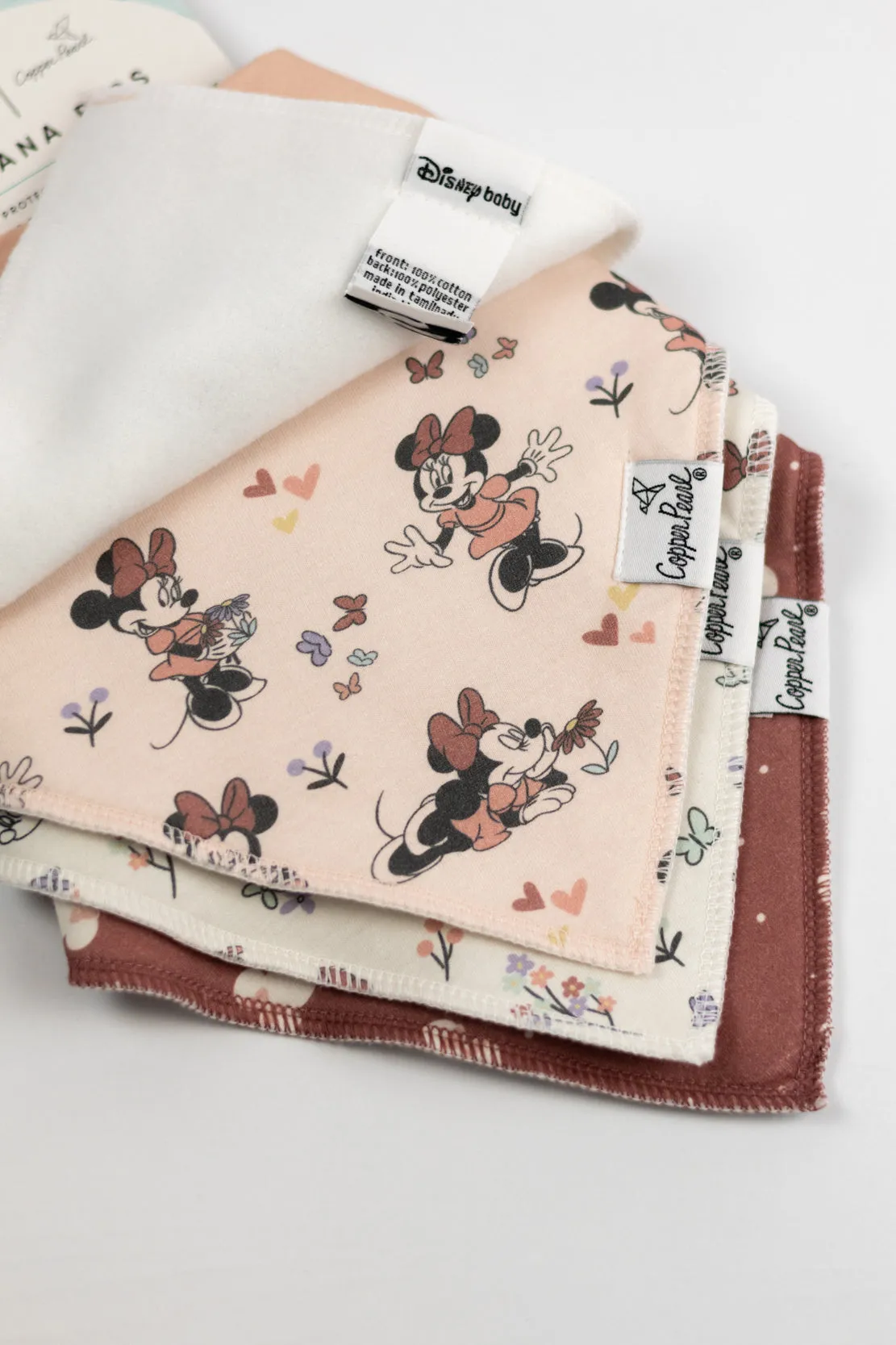 Copper Pearl Bib Set | Minnie Mouse