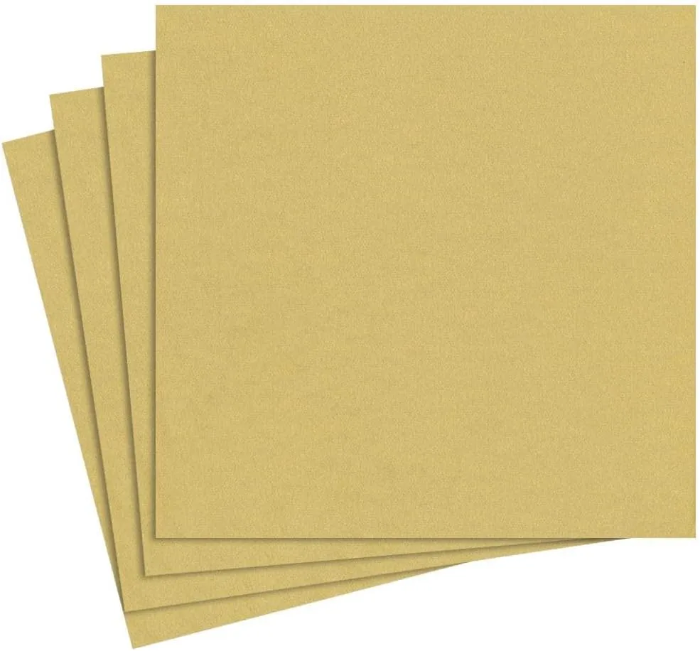 Entertaining with Caspari Paper Linen Palette Collection Dinner Napkins (12 Pack), Gold