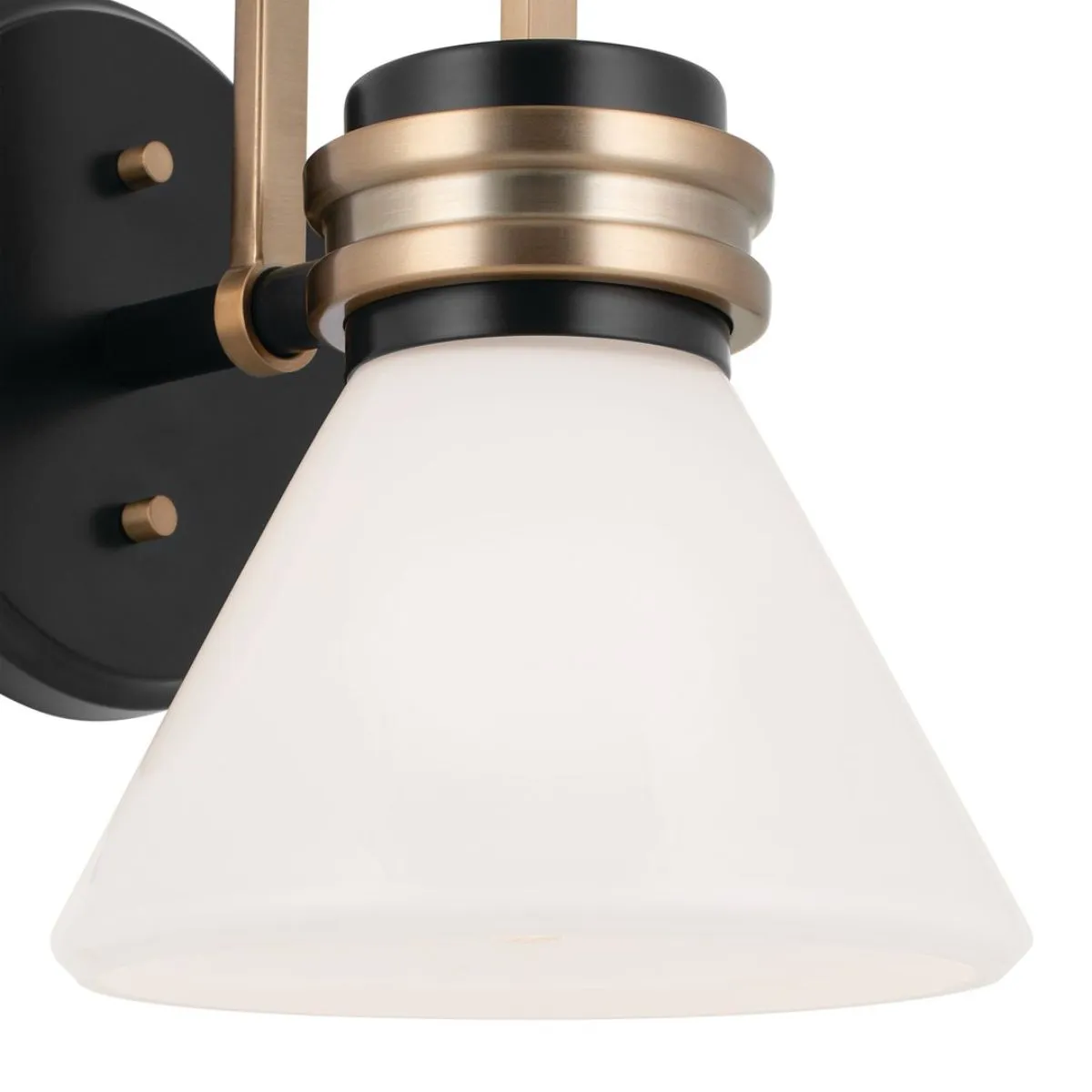 Farum 10 in. Armed Sconce Black Finish