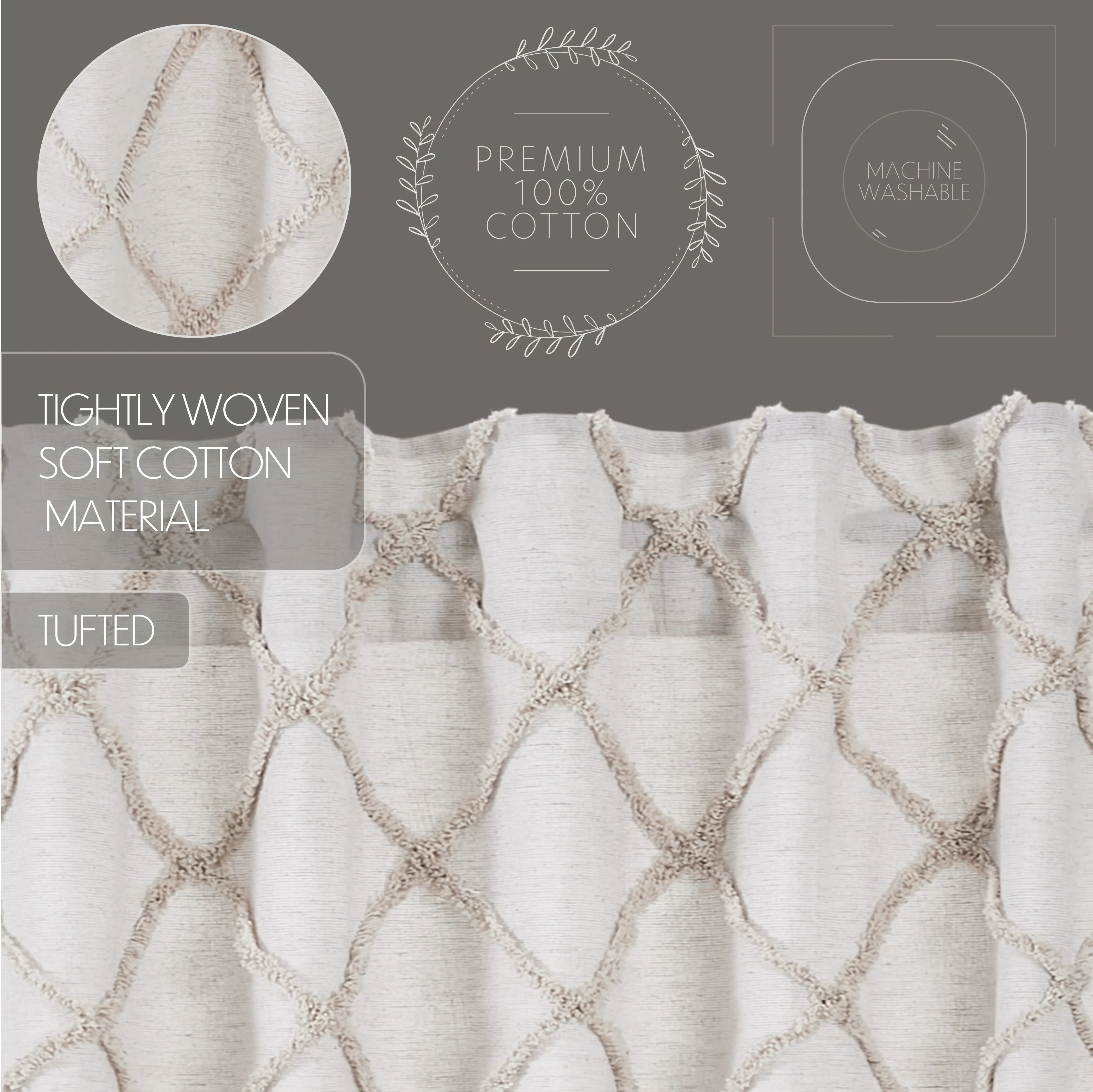 Frayed Lattice Panel Set of 2