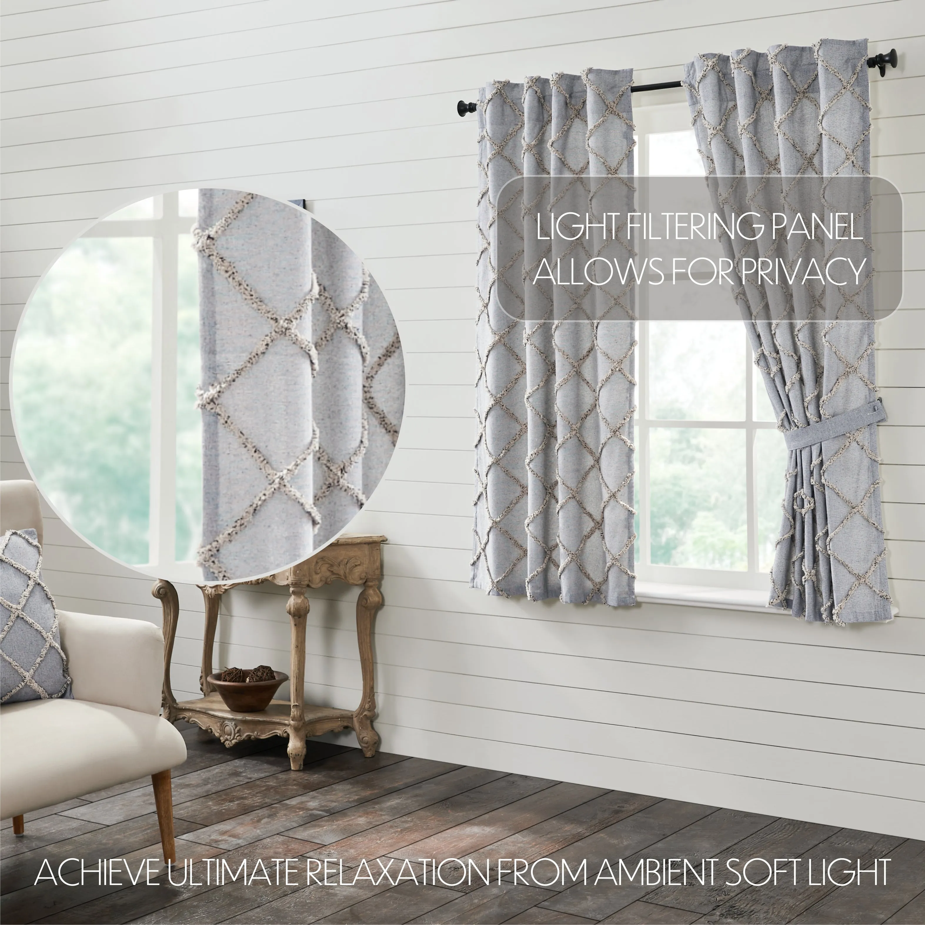 Frayed Lattice Panel Set of 2