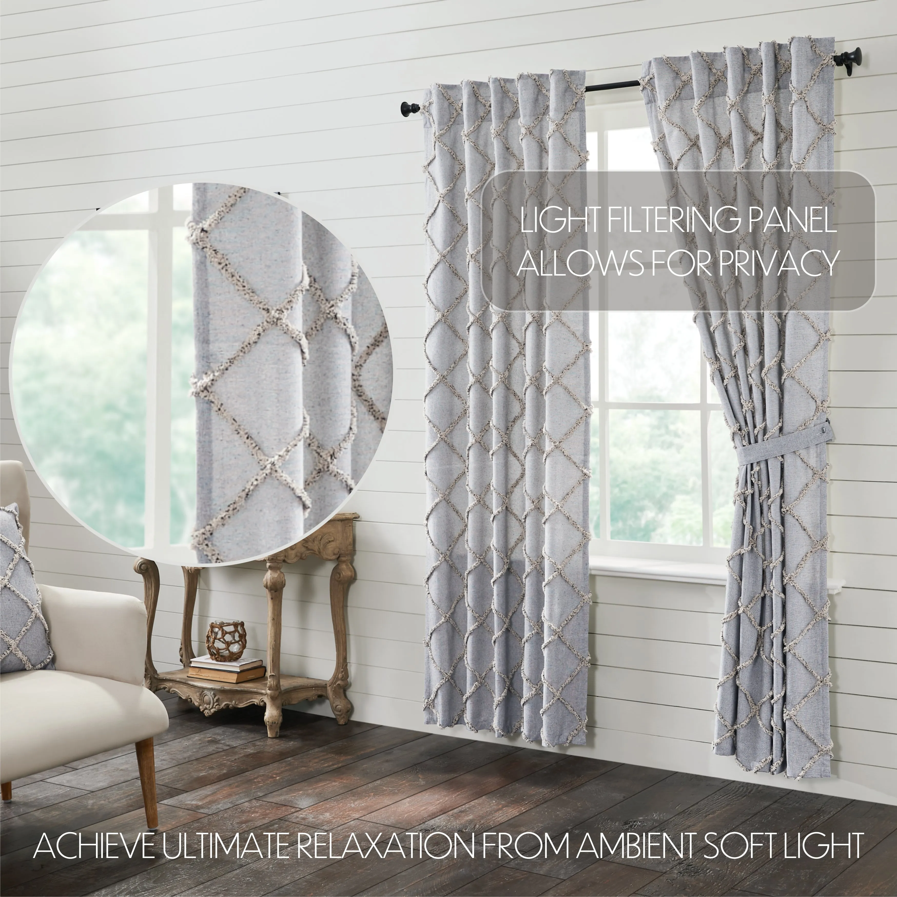 Frayed Lattice Panel Set of 2