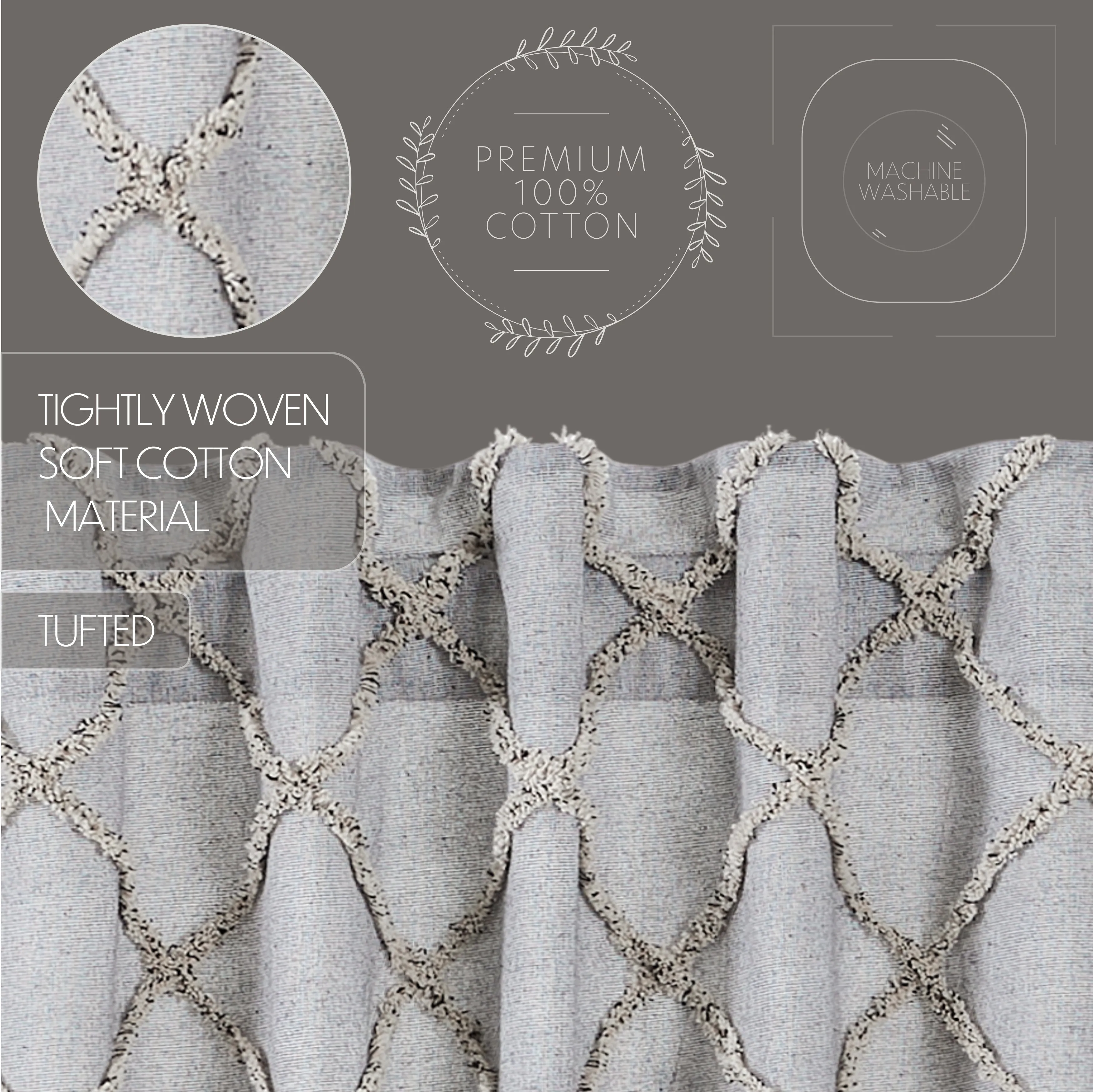 Frayed Lattice Panel Set of 2