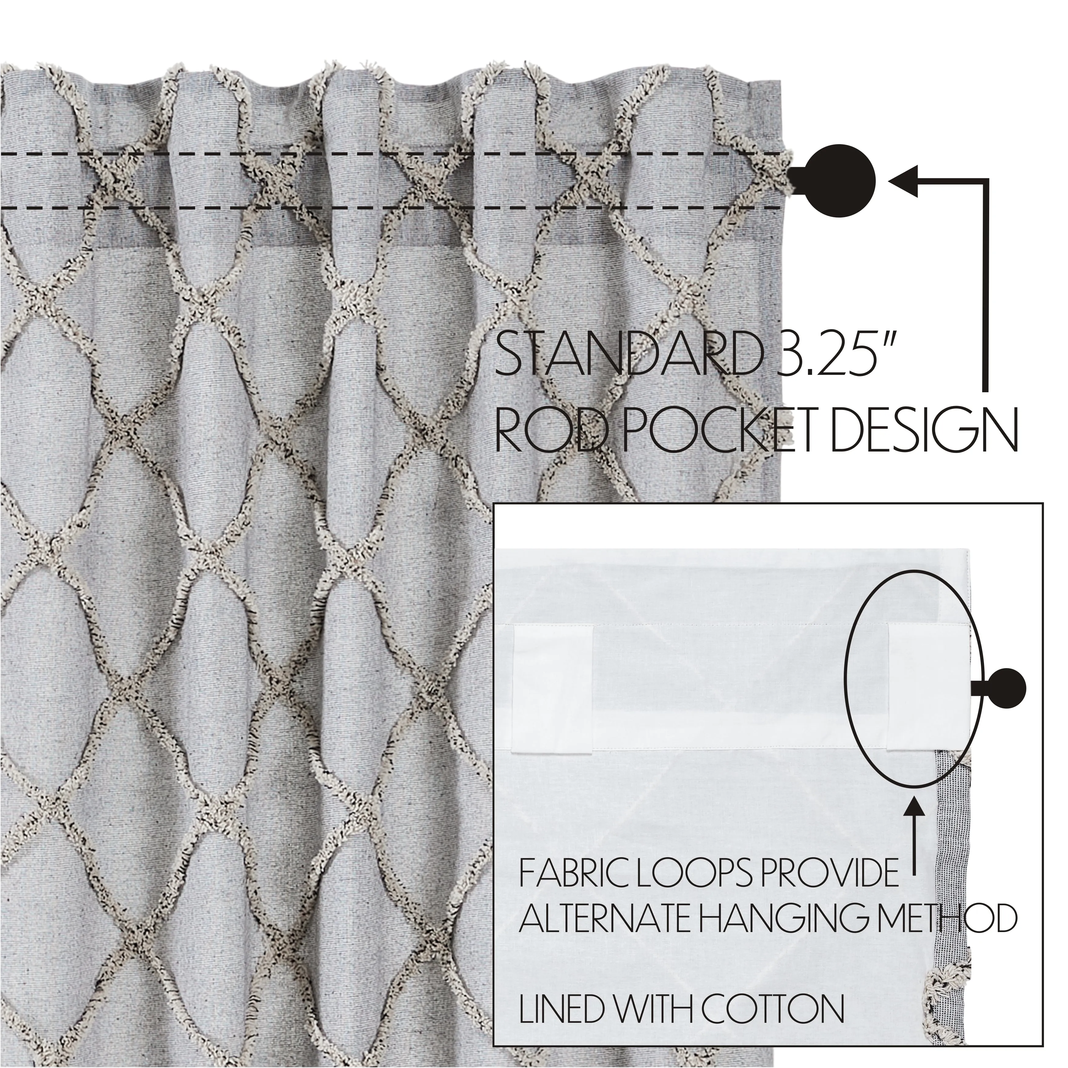Frayed Lattice Panel Set of 2