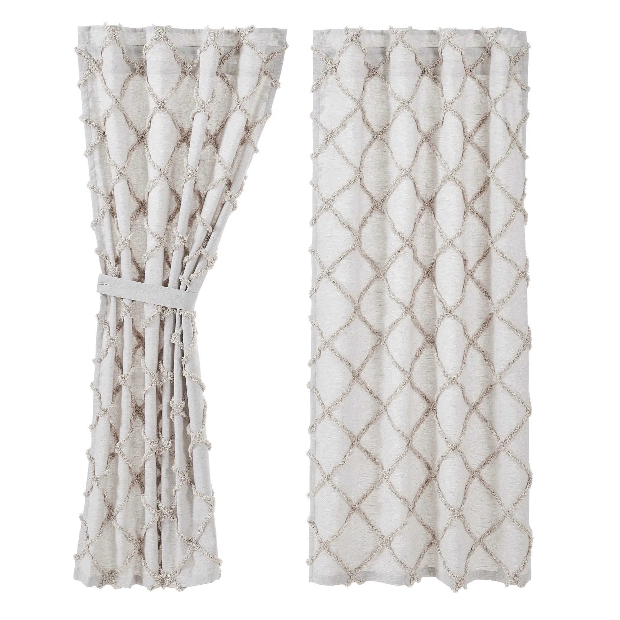 Frayed Lattice Panel Set of 2
