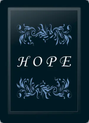 Hope Floral Horizontal Blue Logo Panel