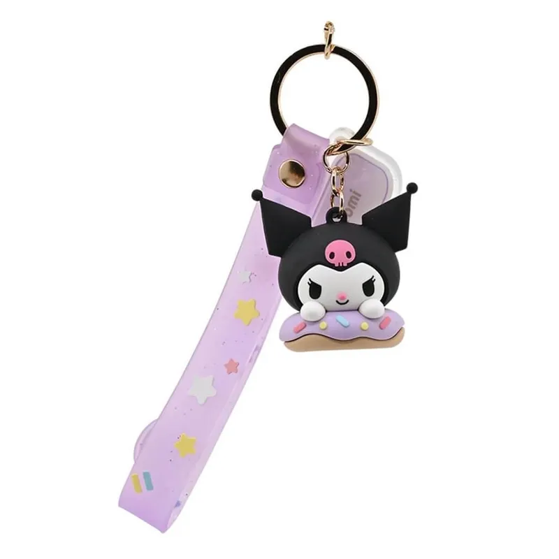 Keychain With Hand Strap Hello Kitty Donuts Kuromi