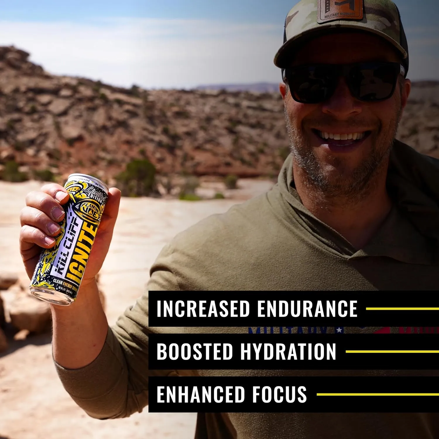 Kill Cliff Ignite Energy Drink, Joe Rogan Spicy Pineapple Fusion, Sugar Free Drinks with Green Tea, B Vitamins, Electrolytes and Natural Caffeine for Clean Energy and Hydration, Pre Workout, 12 Pack