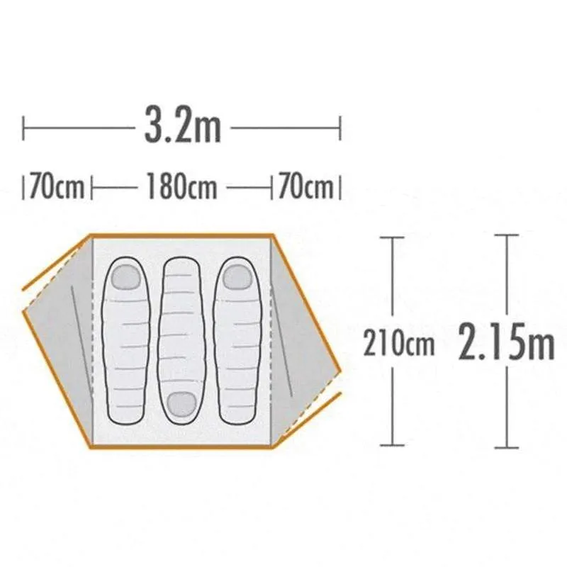 Kiwi Camping Weka 3 Hiker Tent