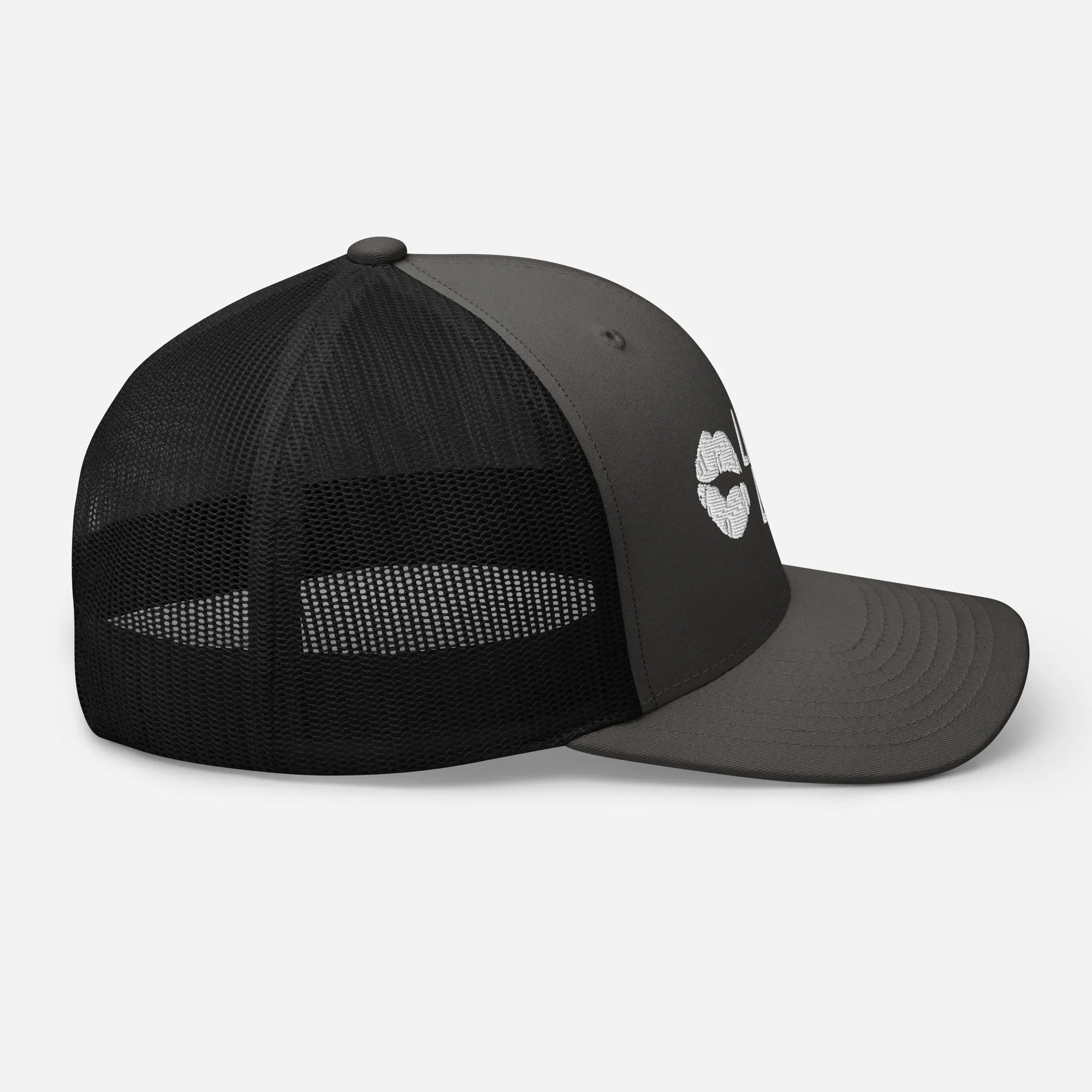 Lipstick Lounge White Logo Trucker Cap