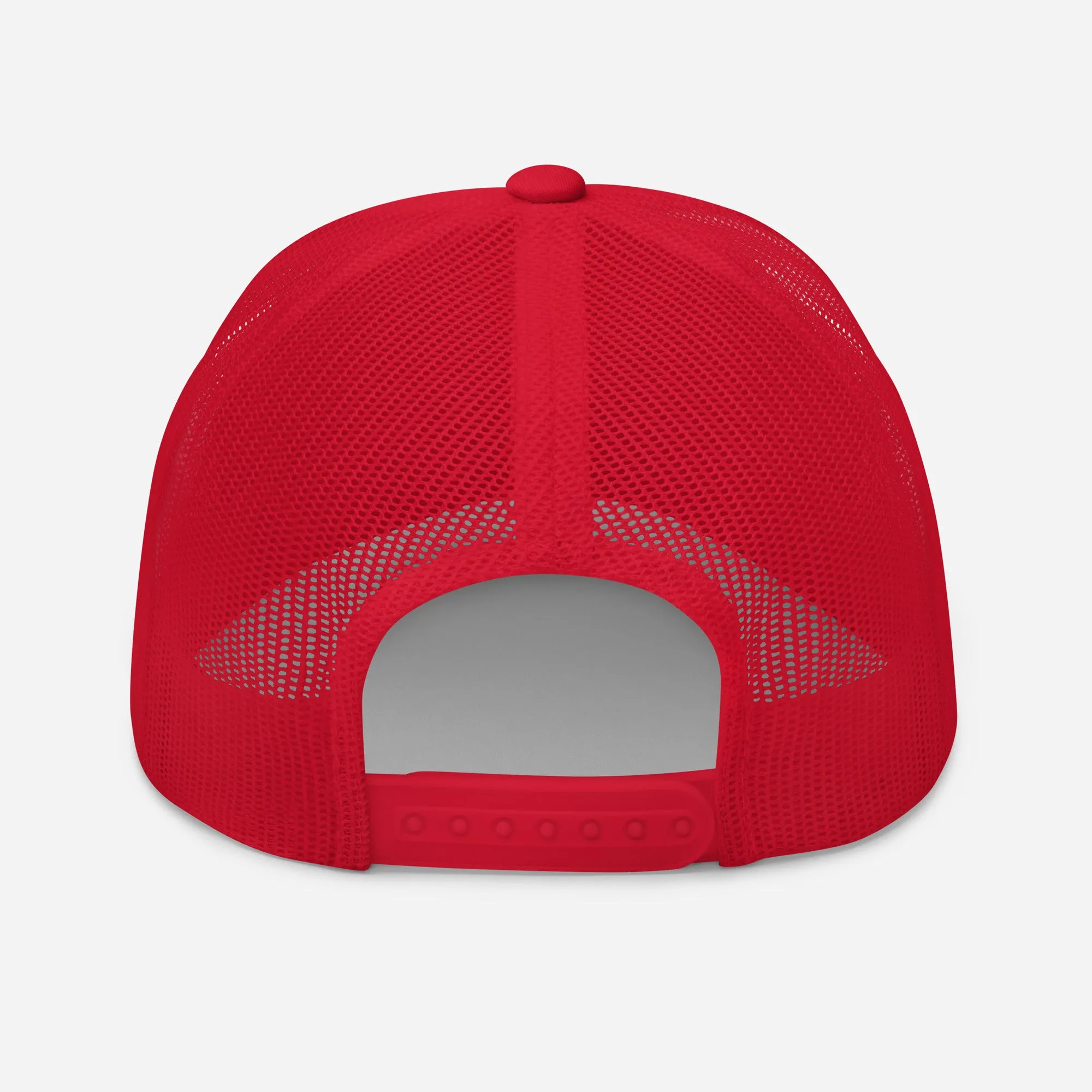 Lipstick Lounge White Logo Trucker Cap