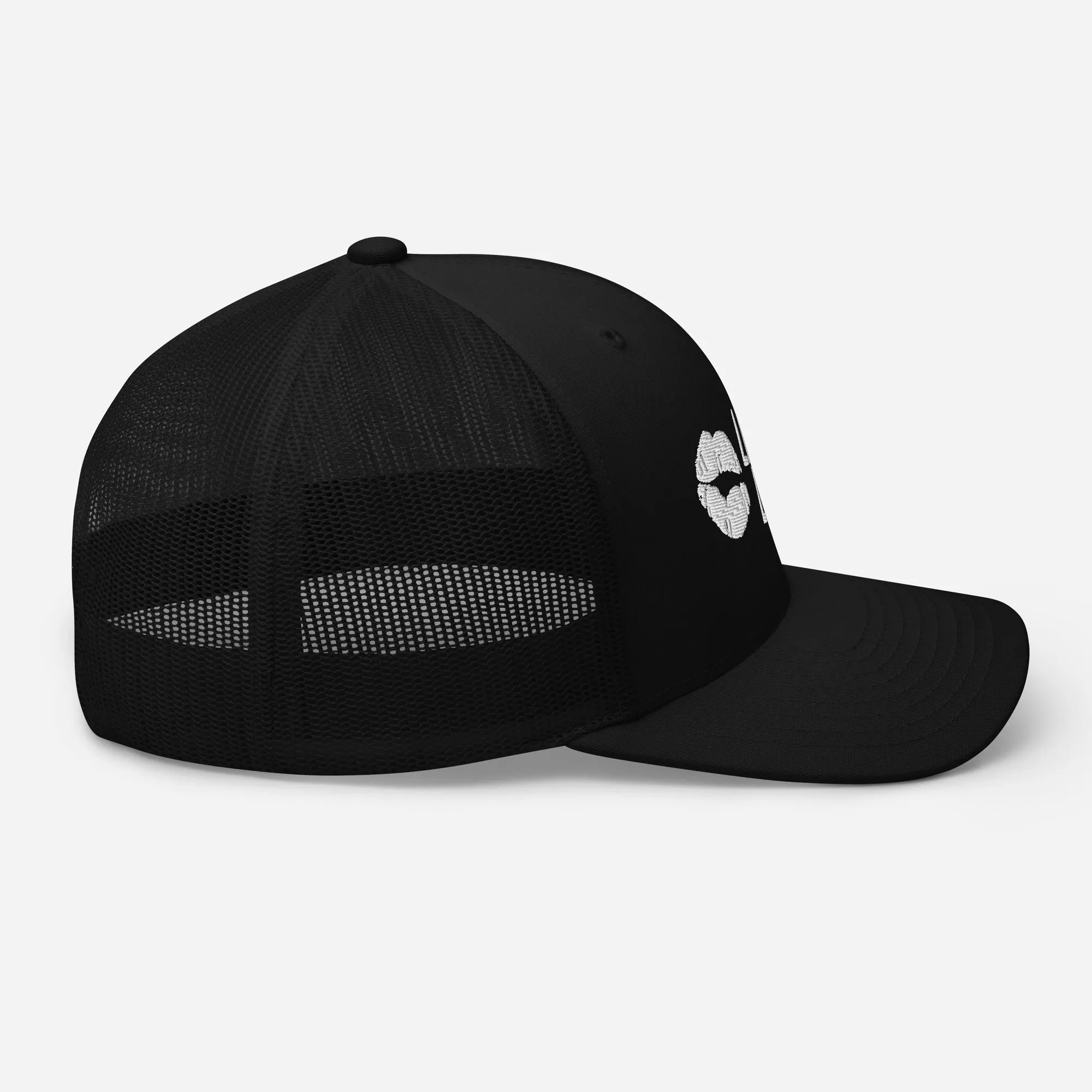 Lipstick Lounge White Logo Trucker Cap