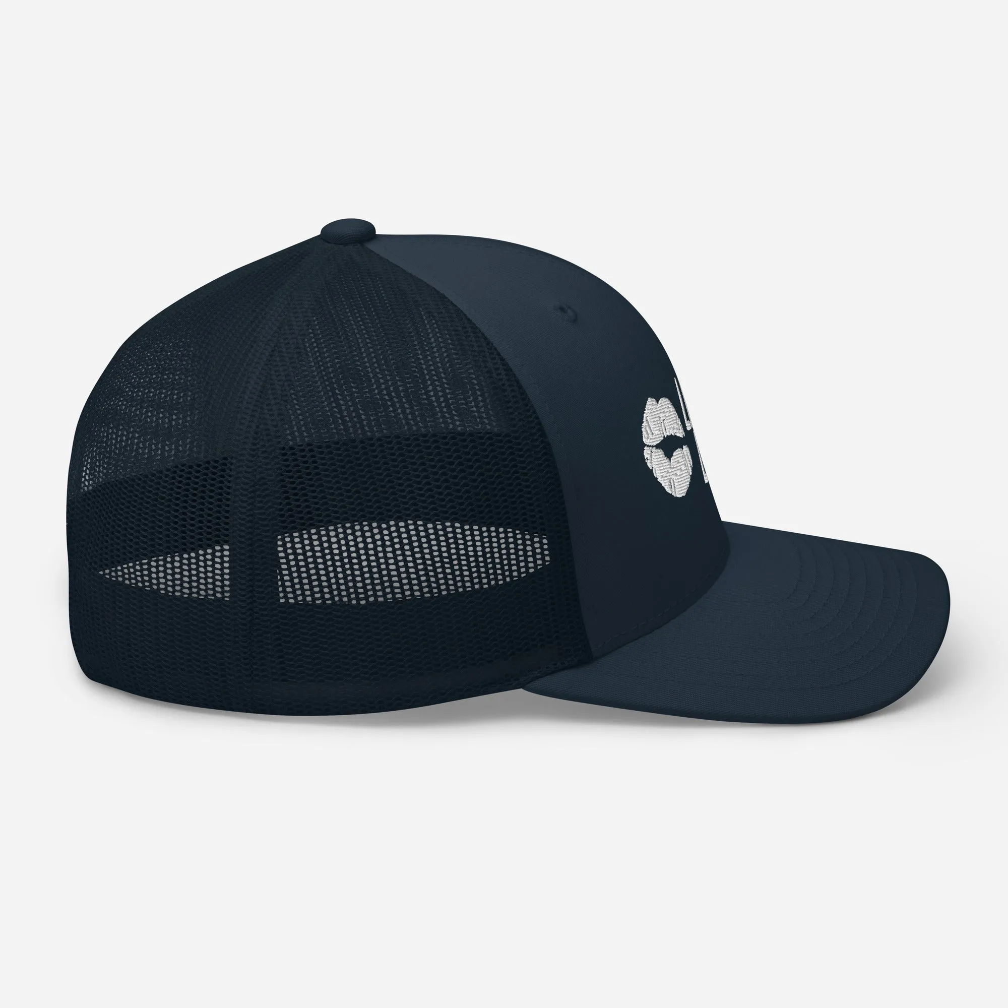 Lipstick Lounge White Logo Trucker Cap