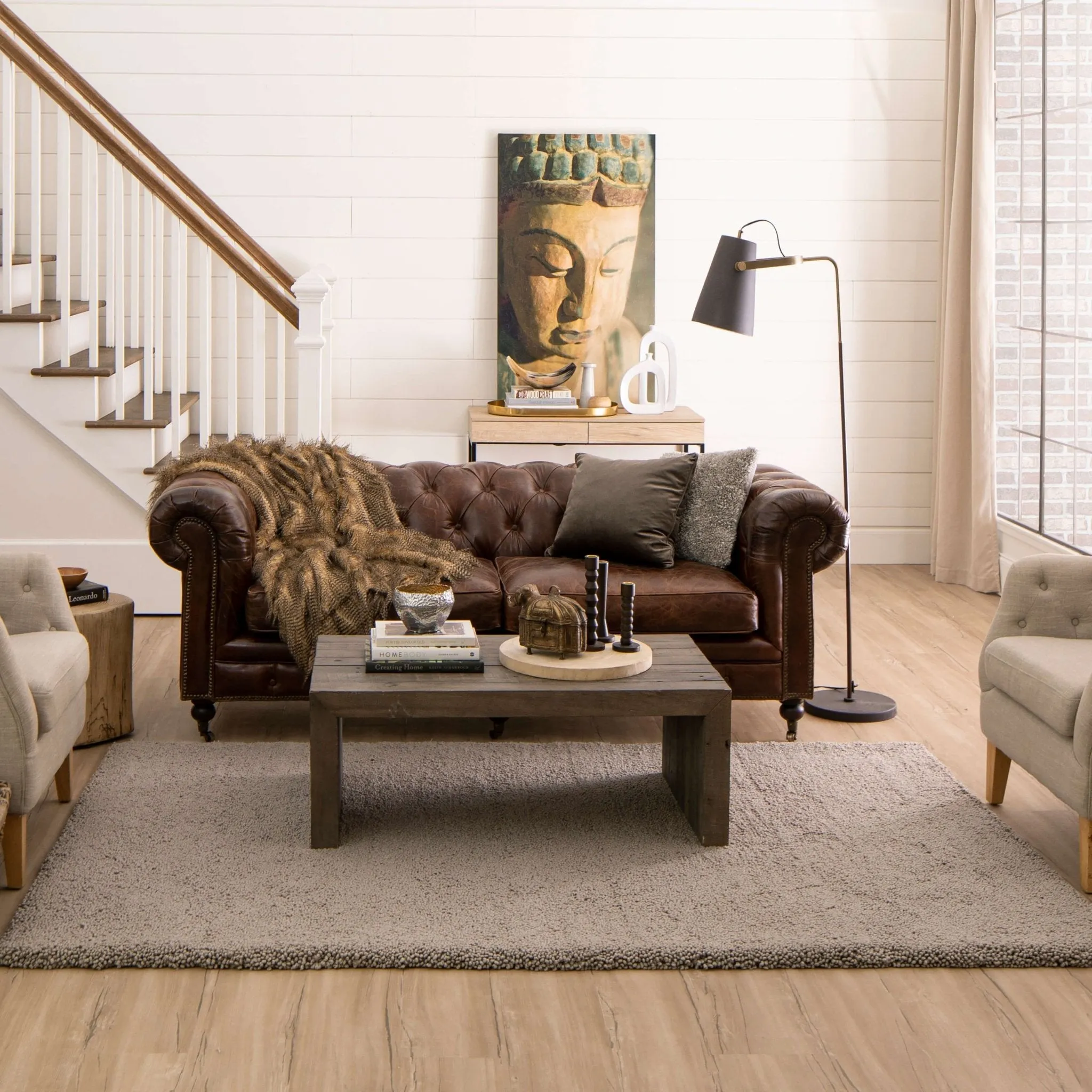 Malobar RG099 5002 Malobar Loop Shag Greige Rug