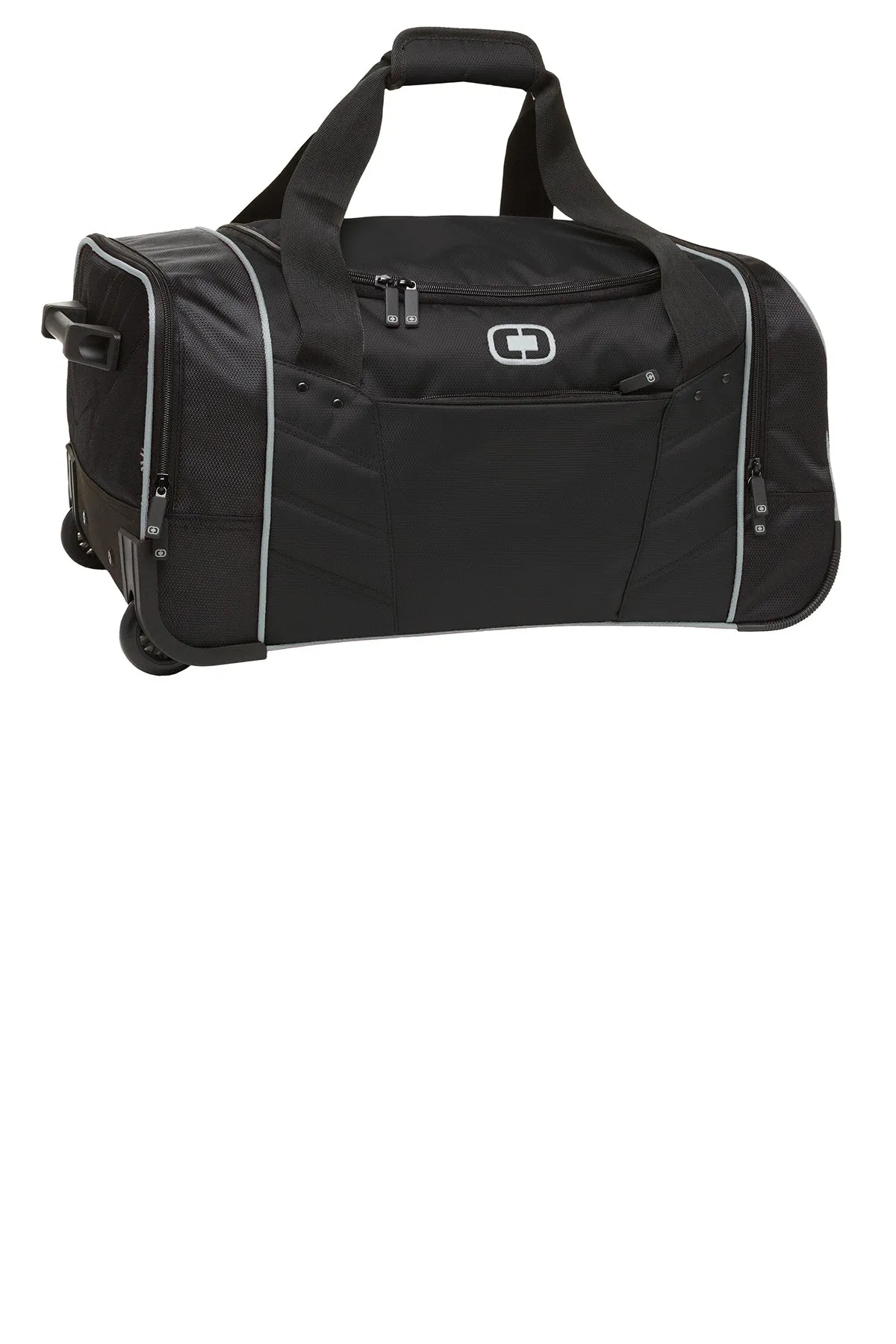 OGIO Hamblin 22 Wheeled Customized Duffel Bags, Black/Silver