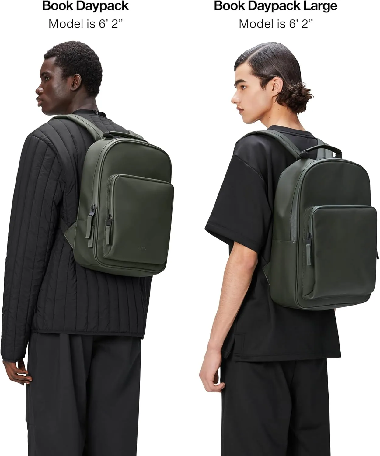 RAINS Book Day Pack Large Backpack, Green