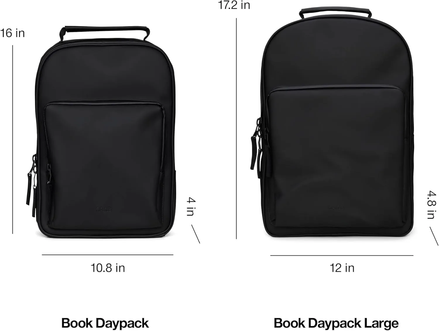 RAINS Book Day Pack Large Backpack, Green