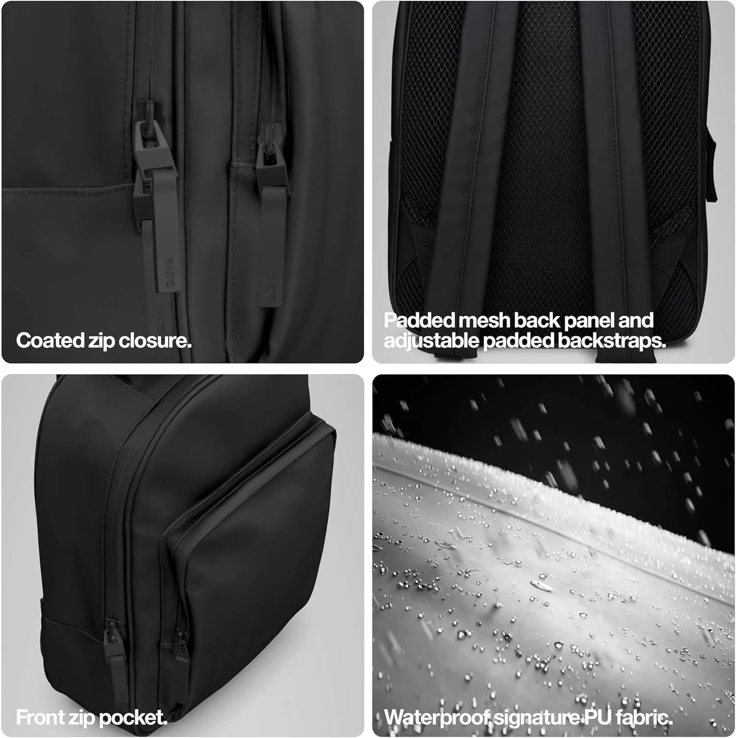 RAINS Book Day Pack Large Backpack, Green