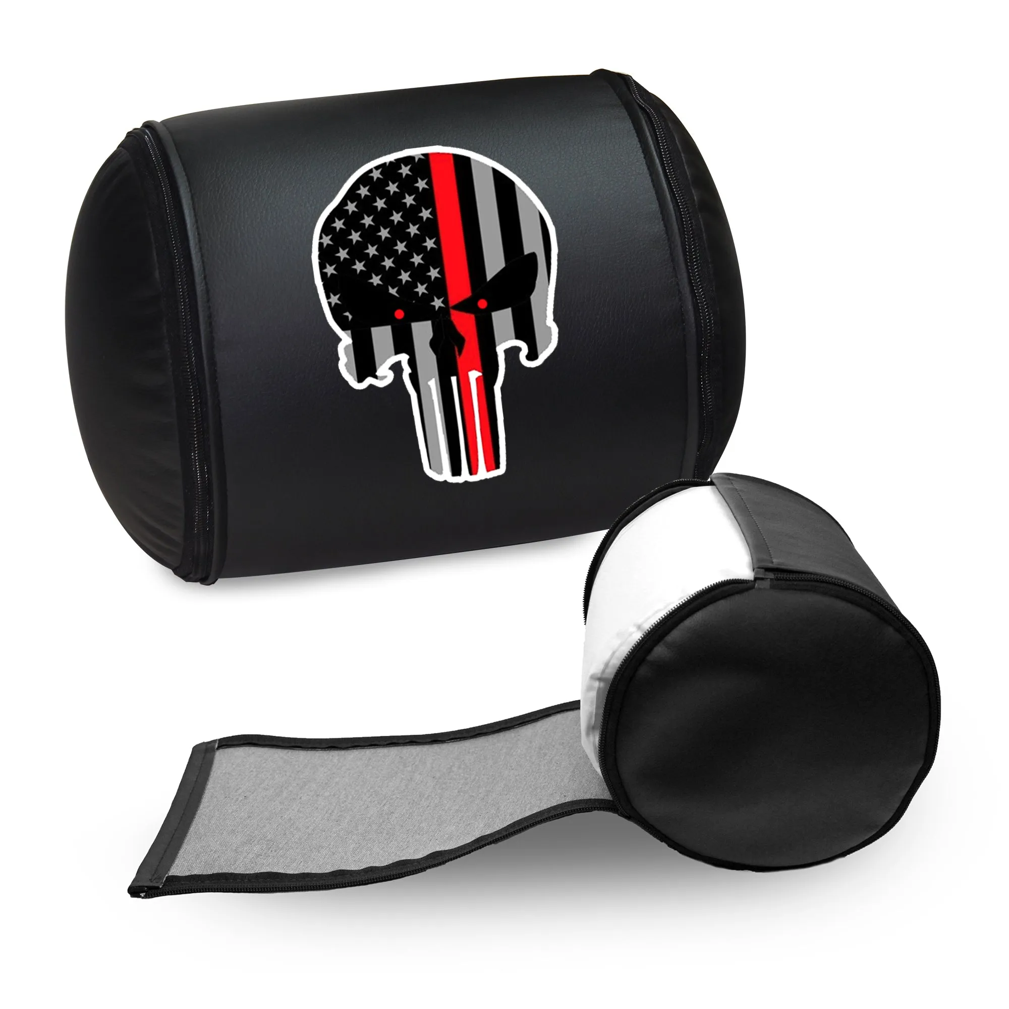 Red Line Skull Logo Panel