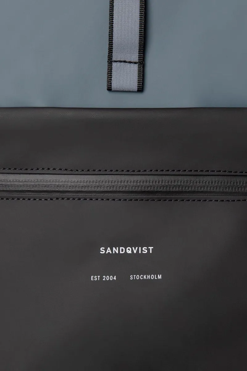 Sandqvist Ruben 2.0 Water-Resistant Rolltop Backpack (Multi Blue / Steel Blue)