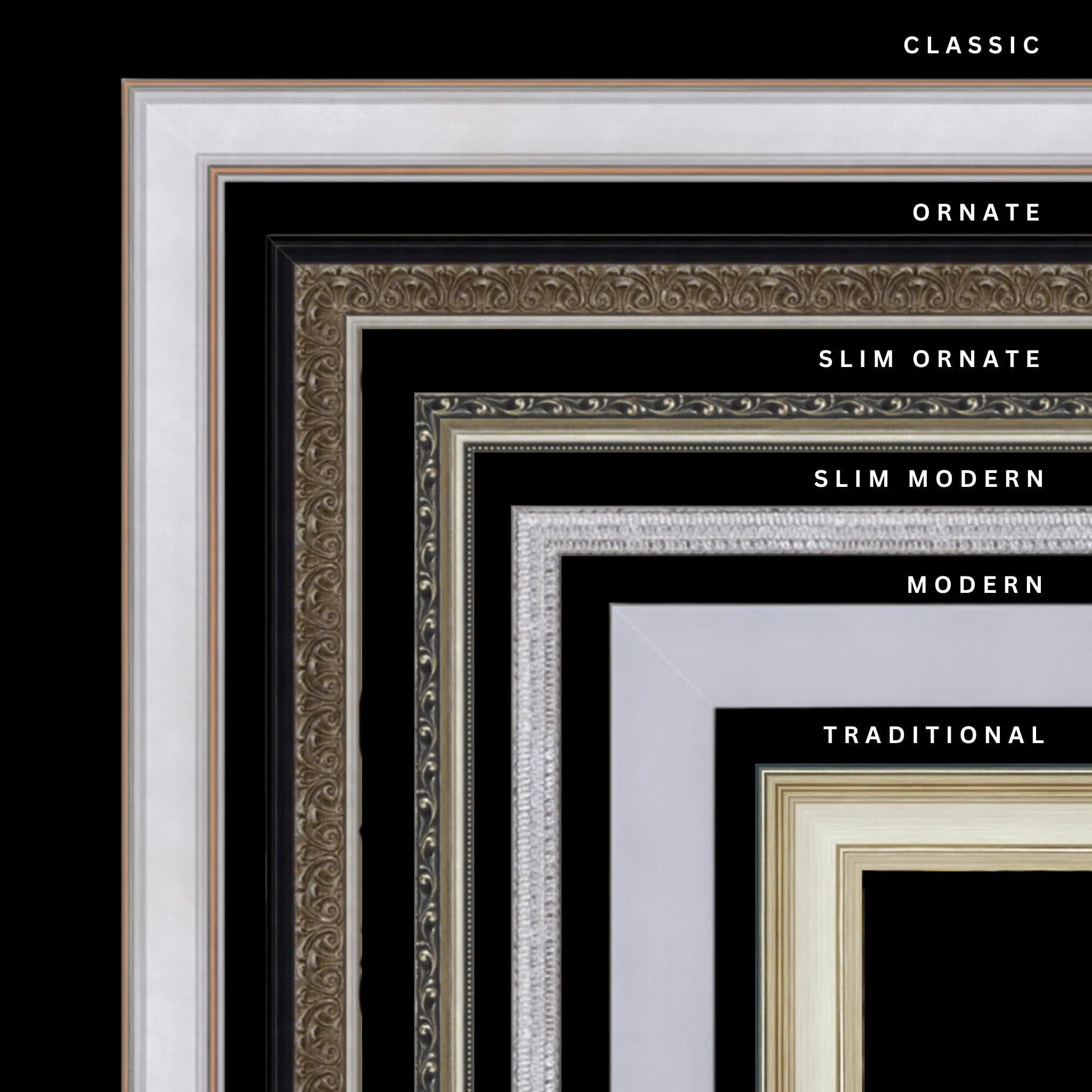 Silver 28x34 Picture Frame Ornate Traditional Classic Antique